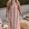Maui Views Stripe Maxi Dress Curves Image - 1