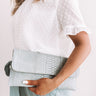 Influencer Fabulous Clutch In Light Slate Image - 1
