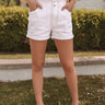 The Asher High Waist Shorts In White Image - 1
