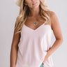 Sunkissed Shoulders Shift Tank In Latte Image - 1