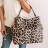  brown Jetsetter Leopard Tote Bag 