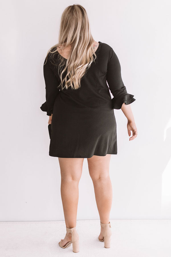 Dressed To Impress Shift Dress In Black  Curves Image - 5