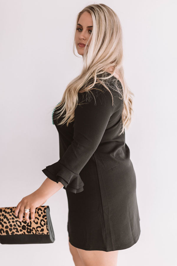 Dressed To Impress Shift Dress In Black  Curves Image - 3