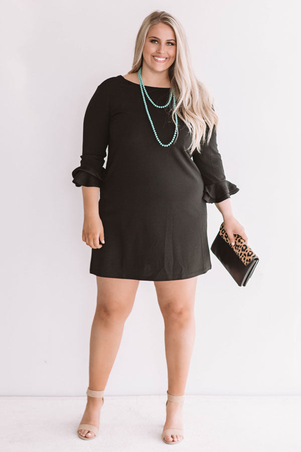Dressed To Impress Shift Dress In Black  Curves Image - 1