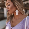 Color Me Lovely Tassel Earrings In Ivory Image - 1