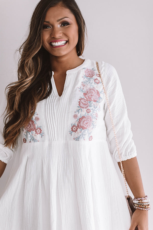 Beachside In Bali Embroidered Dress Image - 3