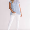 Malibu Memories Crochet Top In Sky Blue Image - 1