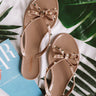 The Cecily Jelly Sandal In Taupe Image - 1
