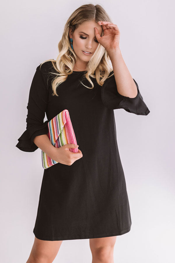 Dressed To Impress Shift Dress In Black Image - 2