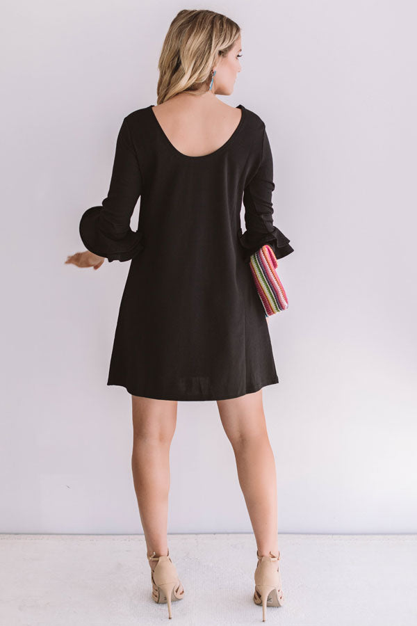 Dressed To Impress Shift Dress In Black Image - 5