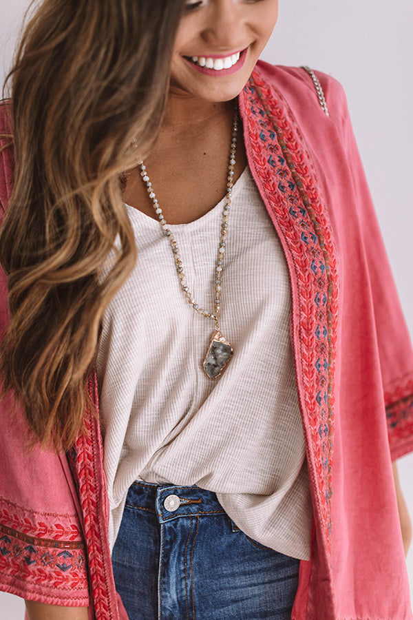 Champagne On The Beach Embroidered Overlay Image - 3