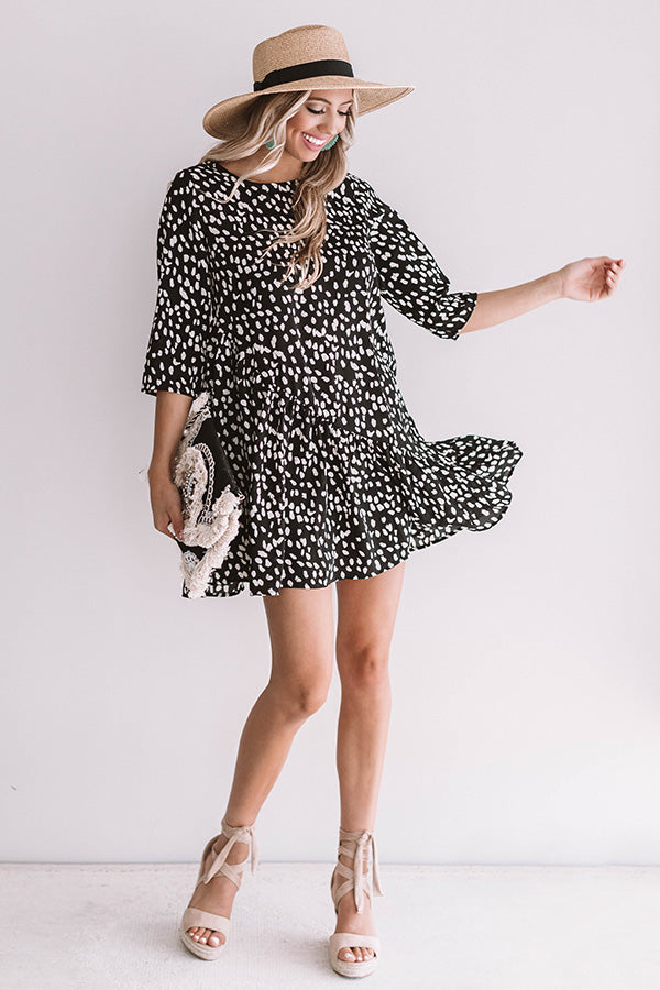 Passport To France Shift Dress In Black Image - 3