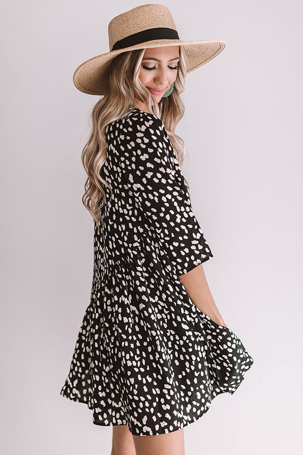 Passport To France Shift Dress In Black • Impressions Online Boutique