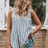 Summer Stripes Shift Tank Image - 1