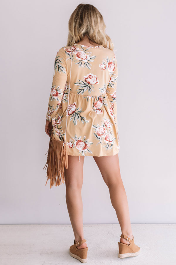 Whimsical Wildflowers Shift Top In Primrose Yellow Image - 5