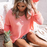 Amazing Morning Knit Sweater in Coral Image - 1