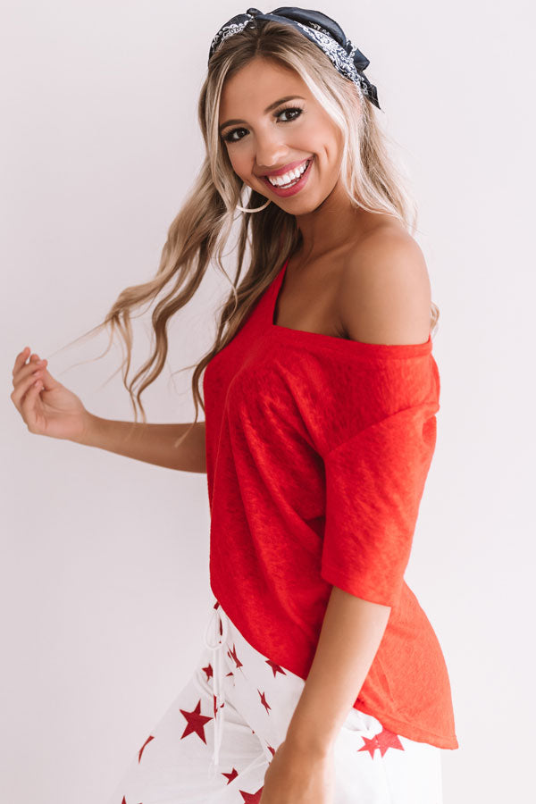 On Turks Time Boyfriend Tee In Red Image - 2