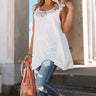 Getaway Goals Crochet Tank in Ivory Image - 1
