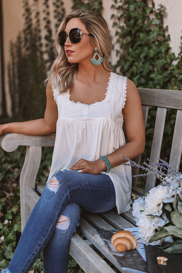 Sea And Serenity Crochet Tank Image - 2