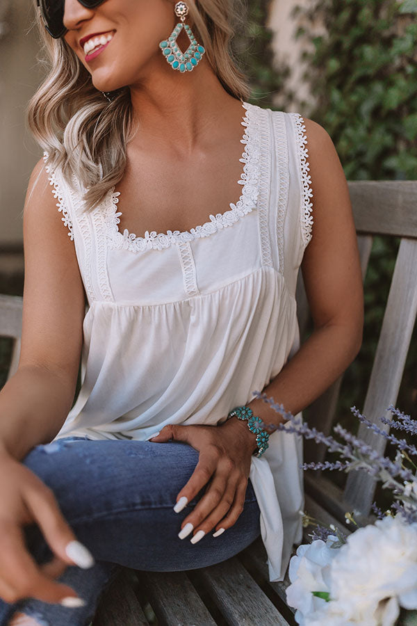 Sea And Serenity Crochet Tank Image - 3