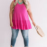 Simply Amazing Tunic Tank in Hot Pink Curves Image - 1