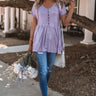 Weekend Wonders Babydoll Top in Lavender Image - 1