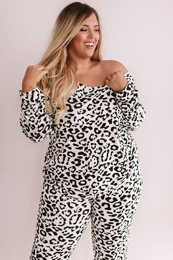 Simply Adored Leopard Sweatshirt  Curves Image - 4