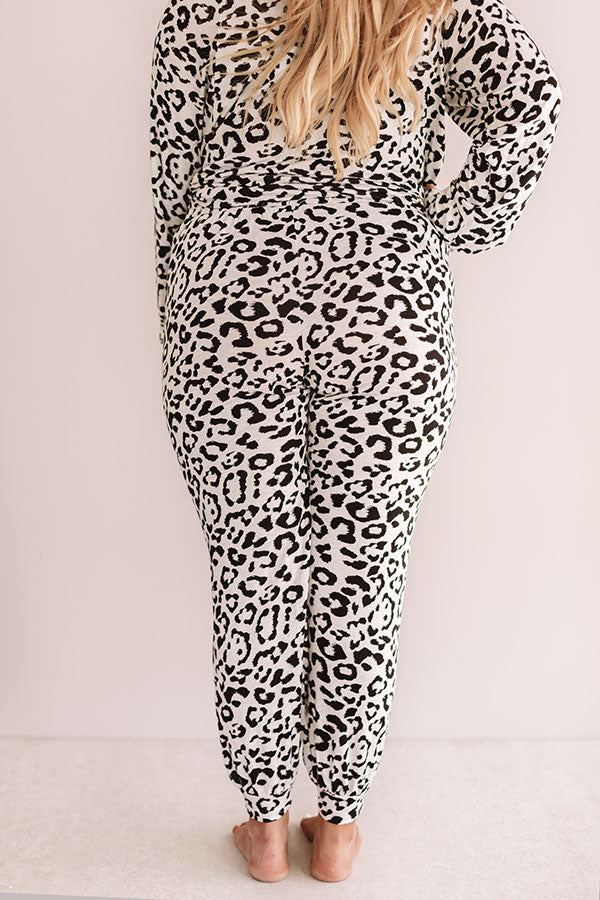 Simply Adored Leopard Joggers  Curves Image - 4