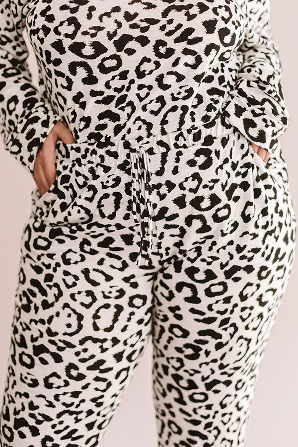 Simply Adored Leopard Joggers  Curves Image - 2