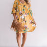Brunching In Bali Shift Dress In Mustard Image - 1