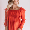 Charmingly Chic Shift Top In Scarlet Image - 1