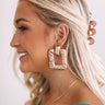 Seeking In Santorini Earrings In Gold Image - 1