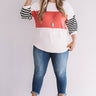 Perfectly Happy Color Block Shift Top Curves Image - 1