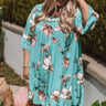 Brunching In Bali Shift Dress In Jade Curves Image - 1