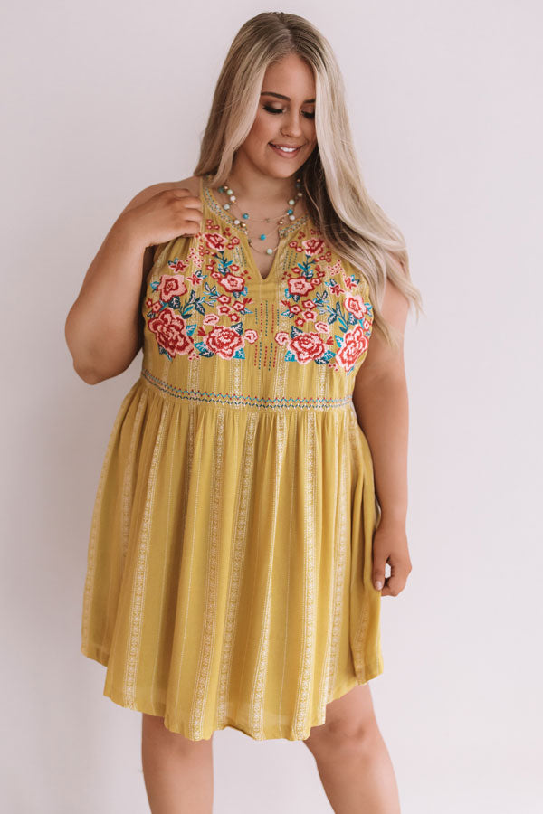 Desert Nights Embroidered Dress Curves Image - 2