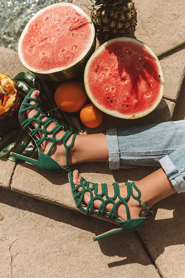 The Skylar Heel In Green Image - 1