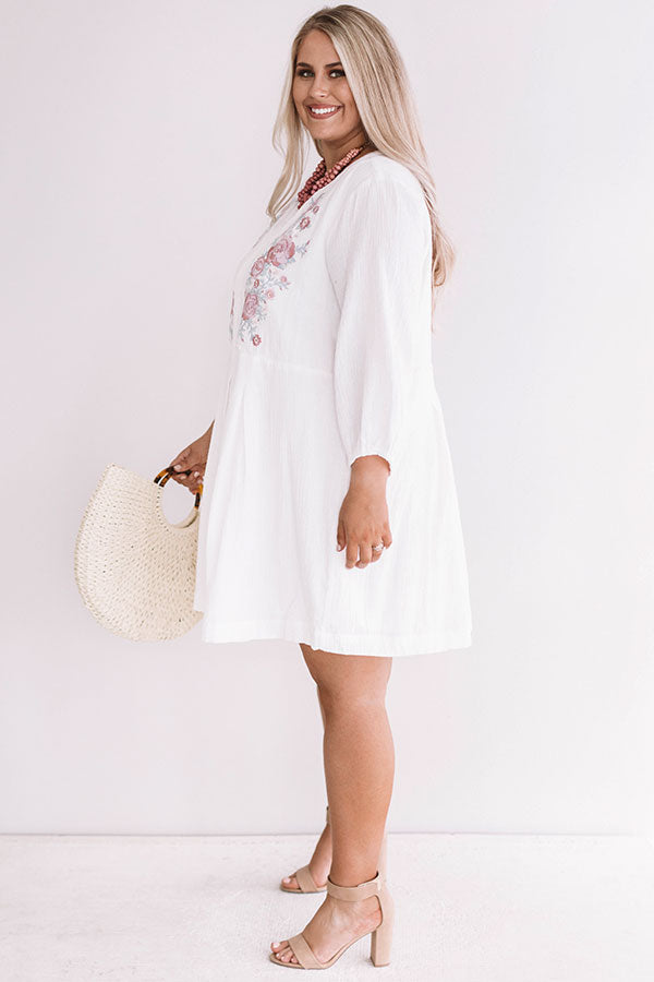 Beachside In Bali Embroidered Dress Curves Image - 3