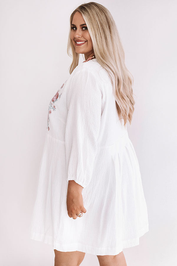 Beachside In Bali Embroidered Dress Curves Image - 4