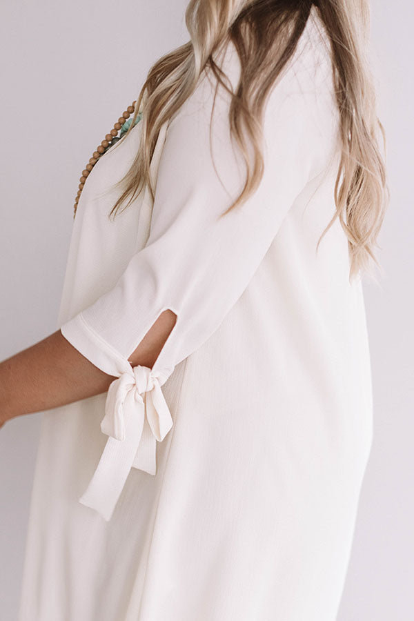 Central Park Perfection Shift Dress in Cream Curves Image - 4