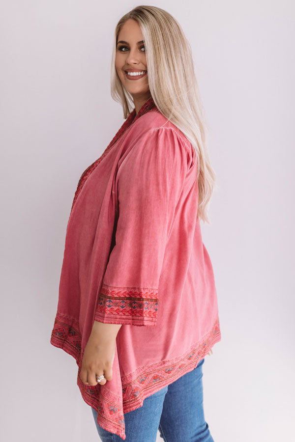 Champagne On The Beach Embroidered Overlay Curves Image - 5