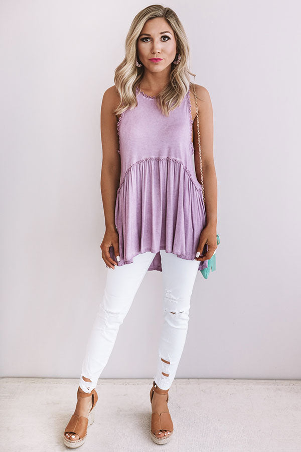 Fashion Queen Tank Top in Lavender Image - 2