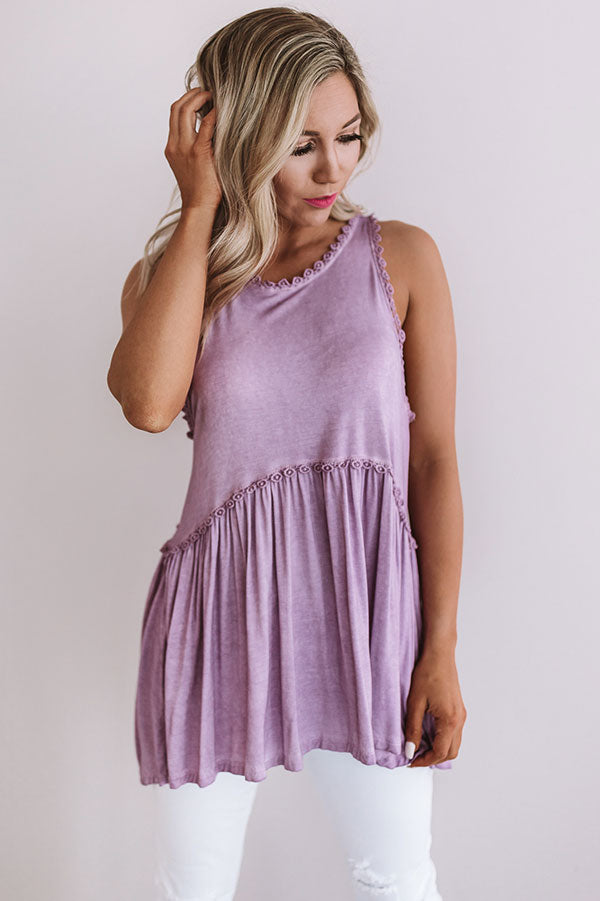 Fashion Queen Tank Top in Lavender Image - 3