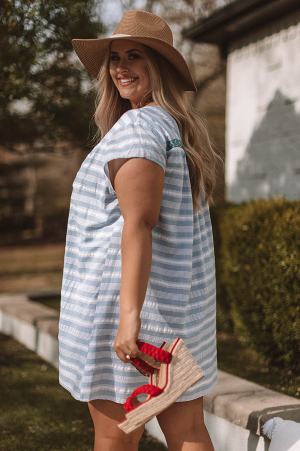 San Francisco Sun Embroidered Dress Curves Image - 4