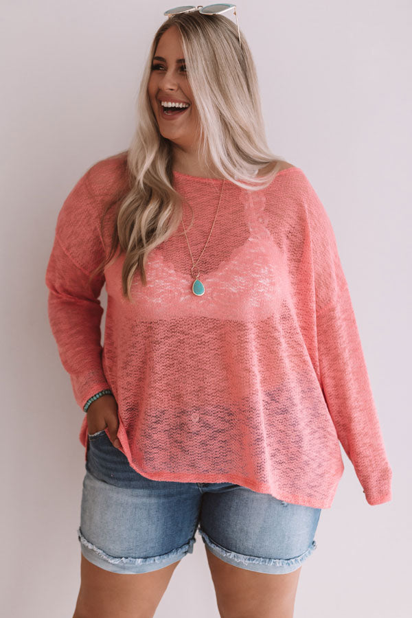 Summer Nights Knit Sweater In Calypso  Curves Image - 2