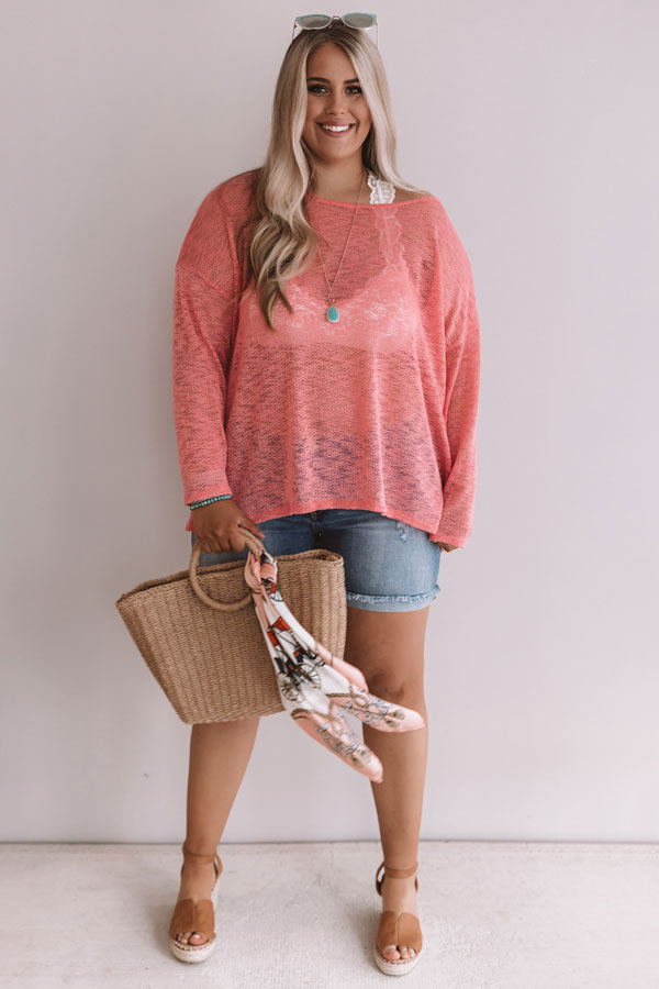 Summer Nights Knit Sweater In Calypso  Curves Image - 1