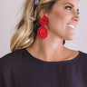 Seeking Santorini Earrings In Red Image - 1