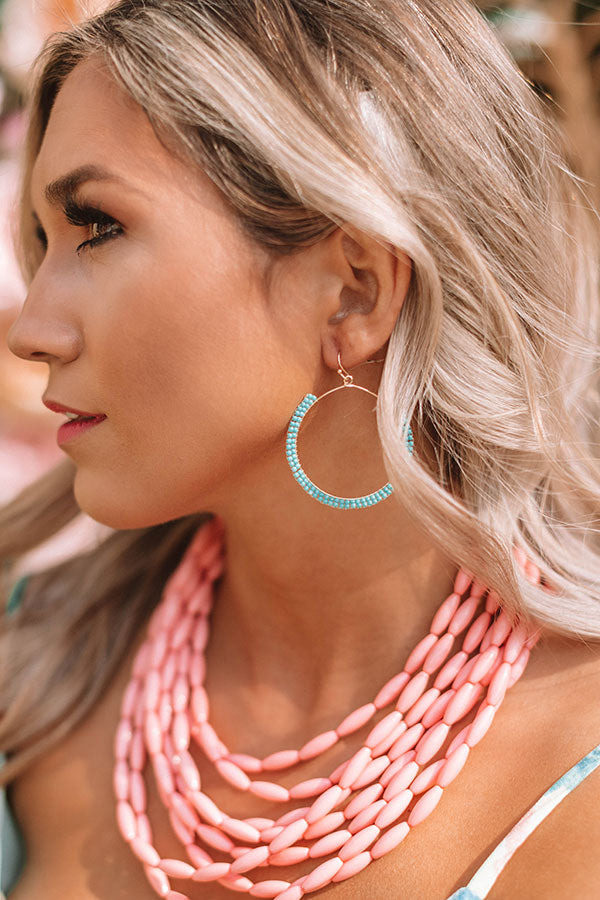 Sea And Spritzers Earrings In Turquoise Image - 2