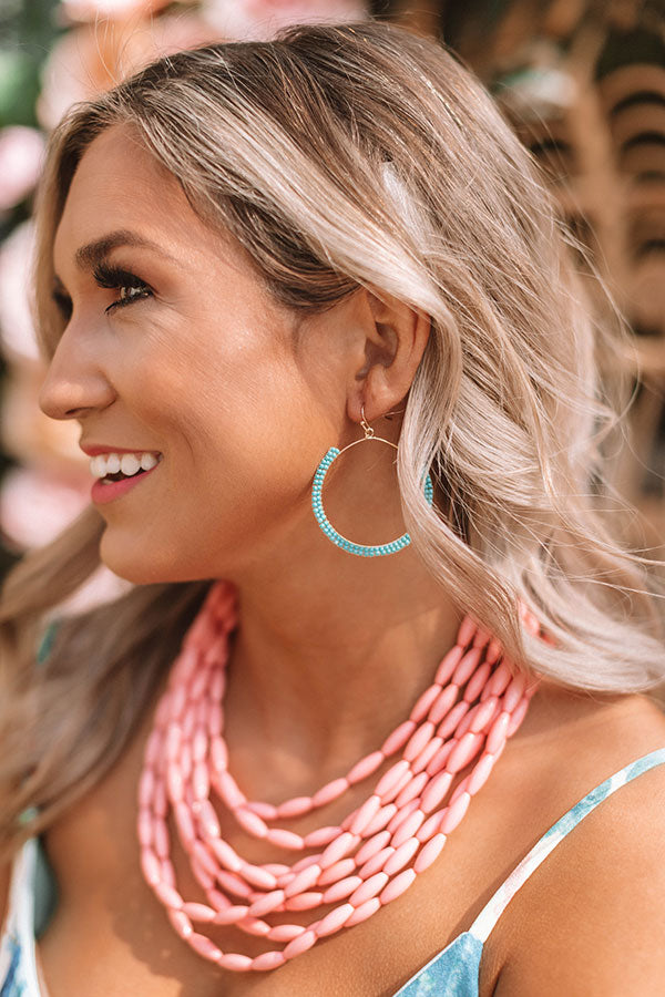 Sea And Spritzers Earrings In Turquoise Image - 1