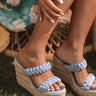 The Karleigh Wedge In Sky Blue Image - 1