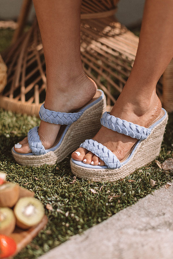 The Karleigh Wedge In Sky Blue Image - 3